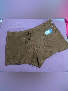 Universal Thread Brown Knit Drawstring Women's Shorts